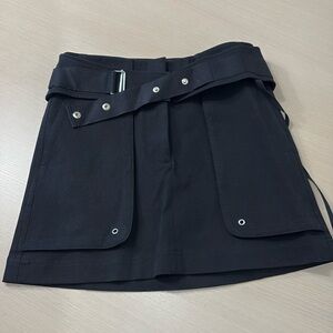 Helmet lang utility skirt black mini